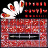 5000Pcs Super Set Multi-size Crystal AB Nail Rhinestones Drill pen Various Shapes 3D Nails Art Decorations Accessories