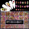 5000Pcs Super Set Multi-size Crystal AB Nail Rhinestones Drill pen Various Shapes 3D Nails Art Decorations Accessories