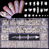 5000Pcs Super Set Multi-size Crystal AB Nail Rhinestones Drill pen Various Shapes 3D Nails Art Decorations Accessories
