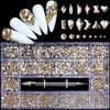 5000Pcs Super Set Multi-size Crystal AB Nail Rhinestones Drill pen Various Shapes 3D Nails Art Decorations Accessories