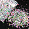 Holographic Mixed Hexagon Shape Chunky Nail Glitter Sequins Sparkly Flakes Slices Manicure