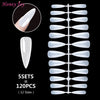 Pro 9 Sizes Easy French Smile Cut V Line Almond Shape Tips Manicure Edge Trimmer Nail Cutter Acrylic Pink White French Nails