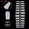 Pro 9 Sizes Easy French Smile Cut V Line Almond Shape Tips Manicure Edge Trimmer Nail Cutter Acrylic Pink White French Nails