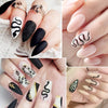 Snake Nail Stickers Animal Design Black Snake Temporary Tattoo Manicure Dragon Nail Decal Slider Water Wraps Tool