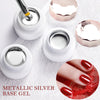 Sliver Gel Base Metal Effect Line Gel Soak Off Led Glass Transparent Colors Gel Polish 5g