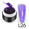 Sliver Gel Base Metal Effect Line Gel Soak Off Led Glass Transparent Colors Gel Polish 5g