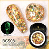 BORN PRETTY Glitter Sequins Gel Nail Polish Glow In The Dark Shining Soak Off UV Gel Polish Long-Lasting Nail Art Hybrid Varnish