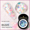 BORN PRETTY Glitter Sequins Gel Nail Polish Glow In The Dark Shining Soak Off UV Gel Polish Long-Lasting Nail Art Hybrid Varnish