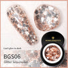 BORN PRETTY Glitter Sequins Gel Nail Polish Glow In The Dark Shining Soak Off UV Gel Polish Long-Lasting Nail Art Hybrid Varnish
