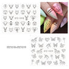 Black Animal Geometry Nail Water Decals Deer Fox Pig  Slider Sticker Nail Designs DIY Polish Manicure Accessory