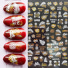 Summer Tropical Beach Coconut Tree Slippers 3D Nail Sticker Leaves Shell Transfer Decals Slider Decoration Manicures