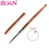 1PC Rose Gold UV Gel Brush Extension Liner Painting Brush Lines Liner Drawing Nail Brushes Nails Pen Manicure Nail Art Tools
