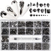 5000Pcs Super Set Multi-size Crystal AB Nail Rhinestones Drill pen Various Shapes 3D Nails Art Decorations Accessories