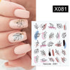 Harunouta Cool Geometrics Pattern Water Decals Stickers Flower Leaves Slider For Nails Spring Summer Nail Art Decoration DIY