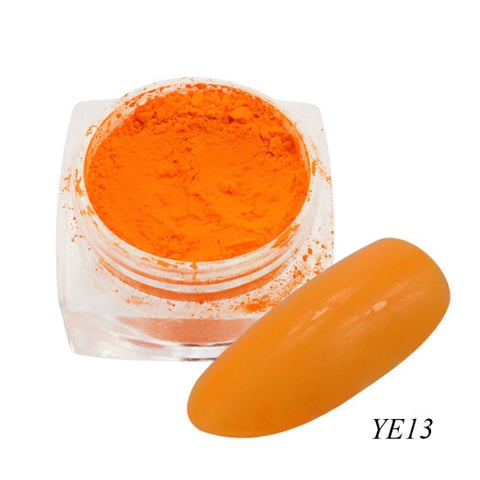 Neon Pigment Powder Fluorescence Nail Glitter Summer Charming Dust DIY Manicure Nail Art Paillettes Decoration