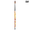 Kolinsky Sable Acrylic Nail Art Brush No 8/10/12/14 UV Gel Carving Pen Brush Liquid Powder DIY Nail Drawing Liquid Glitter Handl