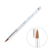 Kolinsky Sable Acrylic Nail Art Brush No 8/10/12/14 UV Gel Carving Pen Brush Liquid Powder DIY Nail Drawing Liquid Glitter Handl