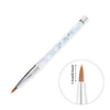 Kolinsky Sable Acrylic Nail Art Brush No 8/10/12/14 UV Gel Carving Pen Brush Liquid Powder DIY Nail Drawing Liquid Glitter Handl