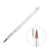 Kolinsky Sable Acrylic Nail Art Brush No 8/10/12/14 UV Gel Carving Pen Brush Liquid Powder DIY Nail Drawing Liquid Glitter Handl