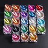 23pc Nail Glitter Set Magic Mirror Metal Powder Nail Chrome Pigment Gel Polishing Rose Gold Sliver Accessories Dust