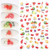 Summer Fruits 3D Nail Sticker Watermelon/Strawberry/Avocado Water Decals Slider For Manicure DIY  Nail Art Decoration