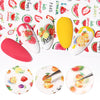 Summer Fruits 3D Nail Sticker Watermelon/Strawberry/Avocado Water Decals Slider For Manicure DIY  Nail Art Decoration