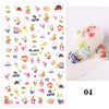Summer Fruits 3D Nail Sticker Watermelon/Strawberry/Avocado Water Decals Slider For Manicure DIY  Nail Art Decoration