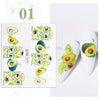 Summer Fruits 3D Nail Sticker Watermelon/Strawberry/Avocado Water Decals Slider For Manicure DIY  Nail Art Decoration