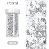 MEET ACROSS 4*50cm Aluminum Foils 3D Mesh Nail Stickers Glitter Line Nail Art Decal Wraps Slider Manicure DIY Decoration