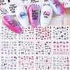Nail Art Sticker Water Transfer Decals Set Slider Tattoo Foil Manicure Decoration Free shipping Butterfly Halloween Nail sticker