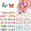 Nail Art Sticker Water Transfer Decals Set Slider Tattoo Foil Manicure Decoration Free shipping Butterfly Halloween Nail sticker