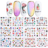 Nail Art Sticker Water Transfer Decals Set Slider Tattoo Foil Manicure Decoration Free shipping Butterfly Halloween Nail sticker