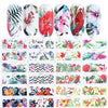 Nail Art Sticker Water Transfer Decals Set Slider Tattoo Foil Manicure Decoration Free shipping Butterfly Halloween Nail sticker