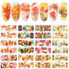 Nail Art Sticker Water Transfer Decals Set Slider Tattoo Foil Manicure Decoration Free shipping Butterfly Halloween Nail sticker