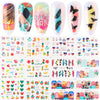 Nail Art Sticker Water Transfer Decals Set Slider Tattoo Foil Manicure Decoration Free shipping Butterfly Halloween Nail sticker