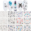 Nail Art Sticker Water Transfer Decals Set Slider Tattoo Foil Manicure Decoration Free shipping Butterfly Halloween Nail sticker