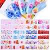 Nail Art Sticker Water Transfer Decals Set Slider Tattoo Foil Manicure Decoration Free shipping Butterfly Halloween Nail sticker