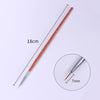 1 Pc Gradient Drawing Painting Brush Pink Rhinestone Handle UV Gel Painting Pen DIY for Nail Art Design Tool