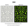 Luminous Effect 3D Leaf Flower Design Hallowee Nail Art Shinning Glitter Nail Art Sticker Decoration Manicures Tips Tool  Summer