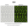 Luminous Effect 3D Leaf Flower Design Hallowee Nail Art Shinning Glitter Nail Art Sticker Decoration Manicures Tips Tool  Summer