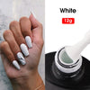 MSHARE Milky White Gel Nail Polish Varnish Soak Off Cured with Nail Dryer Lacquer Milk