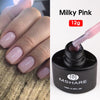 MSHARE Milky White Gel Nail Polish Varnish Soak Off Cured with Nail Dryer Lacquer Milk