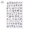 Sexy Lady Shaped 3D Nail Stickers Character Face Image Leaves Flower Decals Slider Black White DIY Nail Art Decorarion