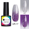 UR SUGAR 7.5ml Thermal 3-layers Color Changing UV Gel Polish Shimmer Glitter Nail Gel Polish Soak Off Nail Art Gel Varnishes