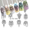1 Sheet Nail Sticker Decals Waterproof Art Letter Flower Geometry Butterfly  Pattern Nail Sticker DIY Nail Art Decoration