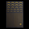 Monja Nail Art Sticker Laser Gold Metal Stripe Wave Line Tape Self-Adhesive Transfer Foils 3D DIY Decal Manicure Tips Decoration