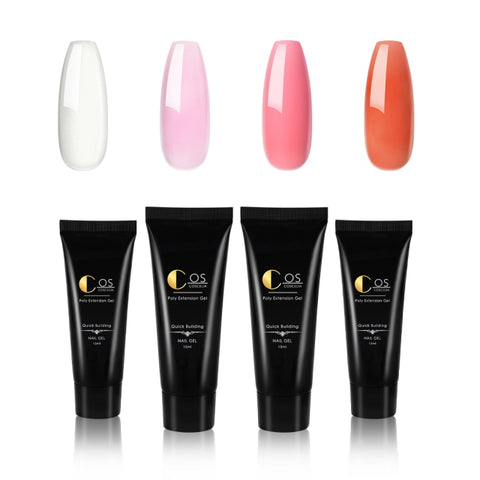 Poly Extension Gel Nail Glitter Builder Gel Set All For Manicure Nail Art Design Painting Cateye Temperature Change Gel Extend