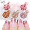 Mixed Rose Gold Nail Glitter Set Holographic Mirror Hexagon Sequin Flakes