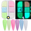 Mixed Rose Gold Nail Glitter Set Holographic Mirror Hexagon Sequin Flakes