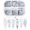 Mixed Rose Gold Nail Glitter Set Holographic Mirror Hexagon Sequin Flakes